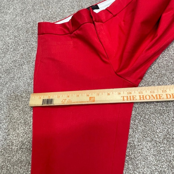 Banana Republic womens sloan chino pants sz 2 mid rise red business casual work - Picture 5 of 12
